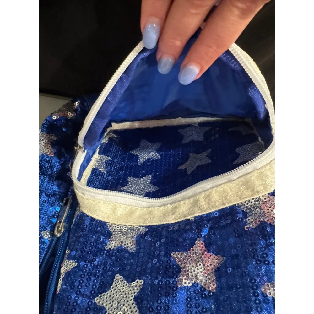 Girls JoJo Siwa Baseball Backpack Small Blue Red